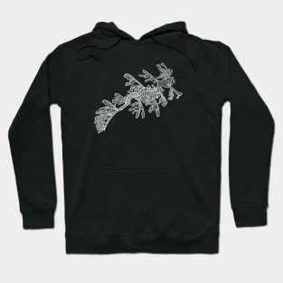 Hand drawn Leafy Seadragon - cute marine animal design Hoodie